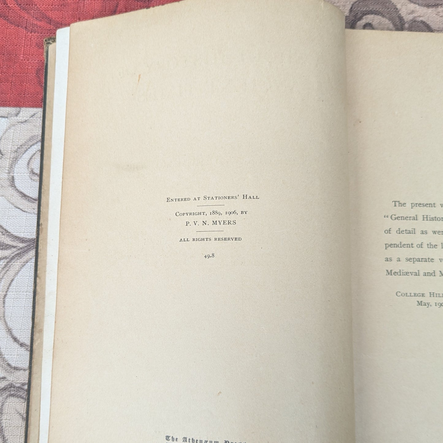 A Short History of Ancient Times for Colleges and High Schools, 1906 History of Ancient Egypt, Rome and Greece