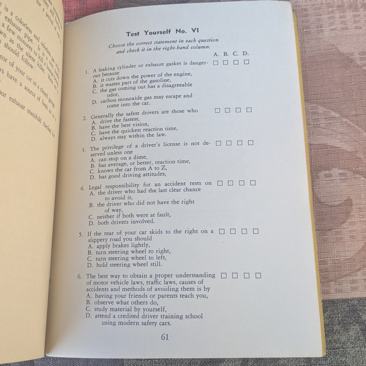 Be a Safe Driver by Robert Sprinkel, 1955 Safe Driving Manual