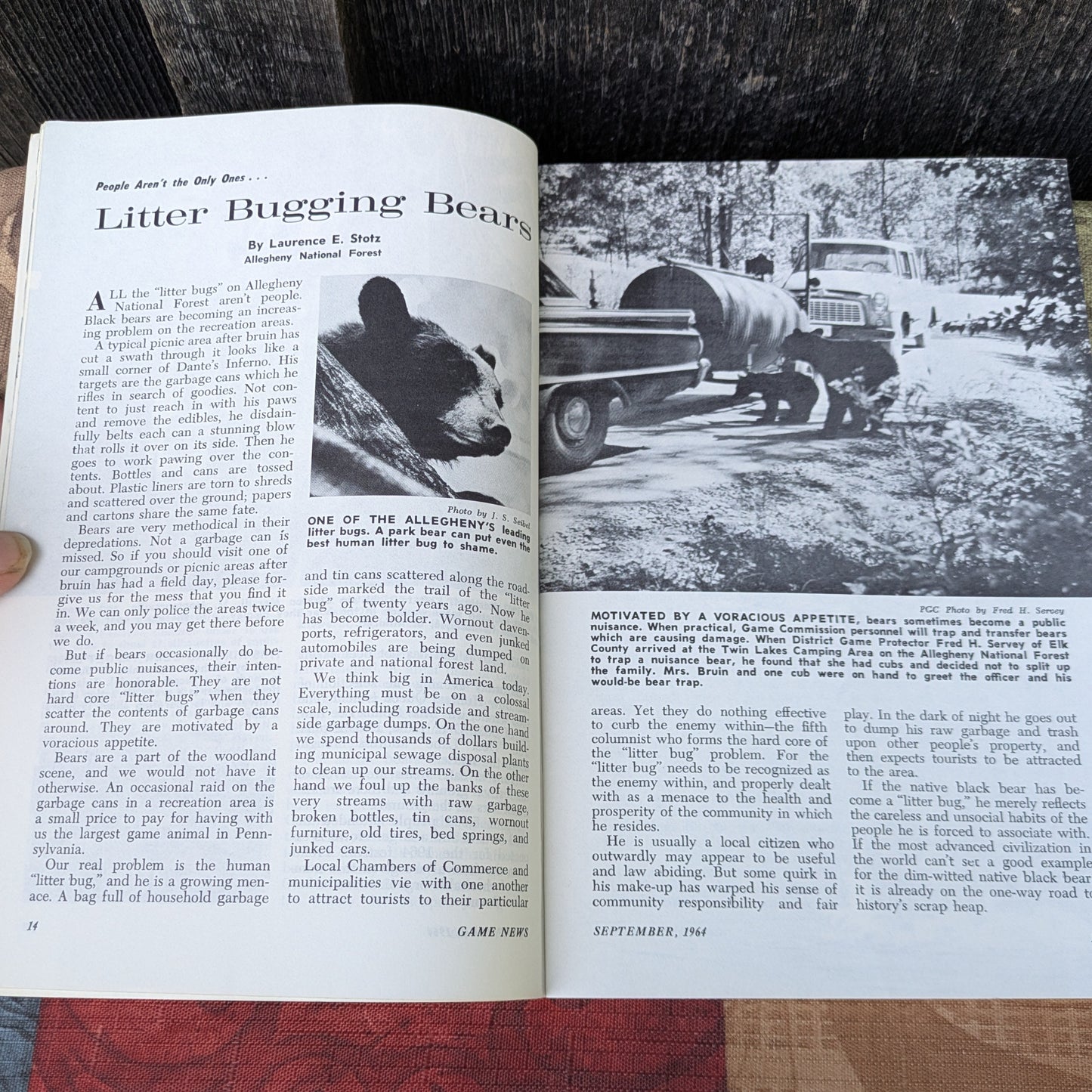 Set of 6 Vintage Game News Magazines by the PA Game Commission