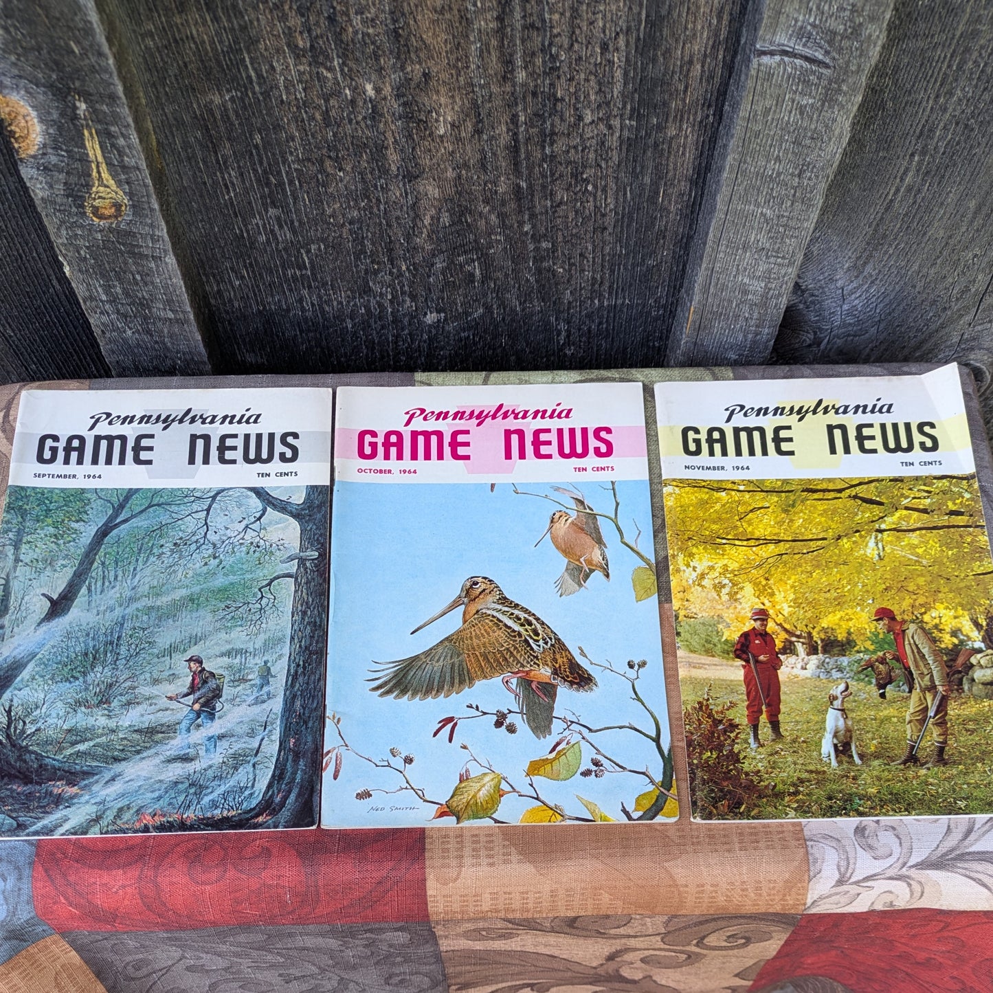 Set of 6 Vintage Game News Magazines by the PA Game Commission