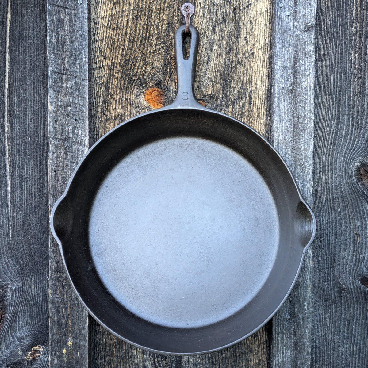 Complete Set Griswold Small Block Groove Handle Cast Iron Skillets- Sizes #3-#9