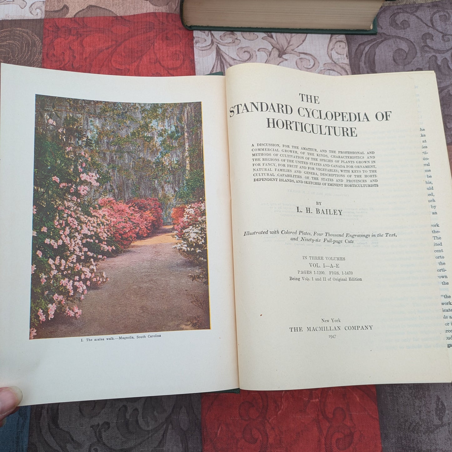 The Standard Cyclopedia of Horticulture by L.H. Bailey, 1947 edition in 3 Volumes