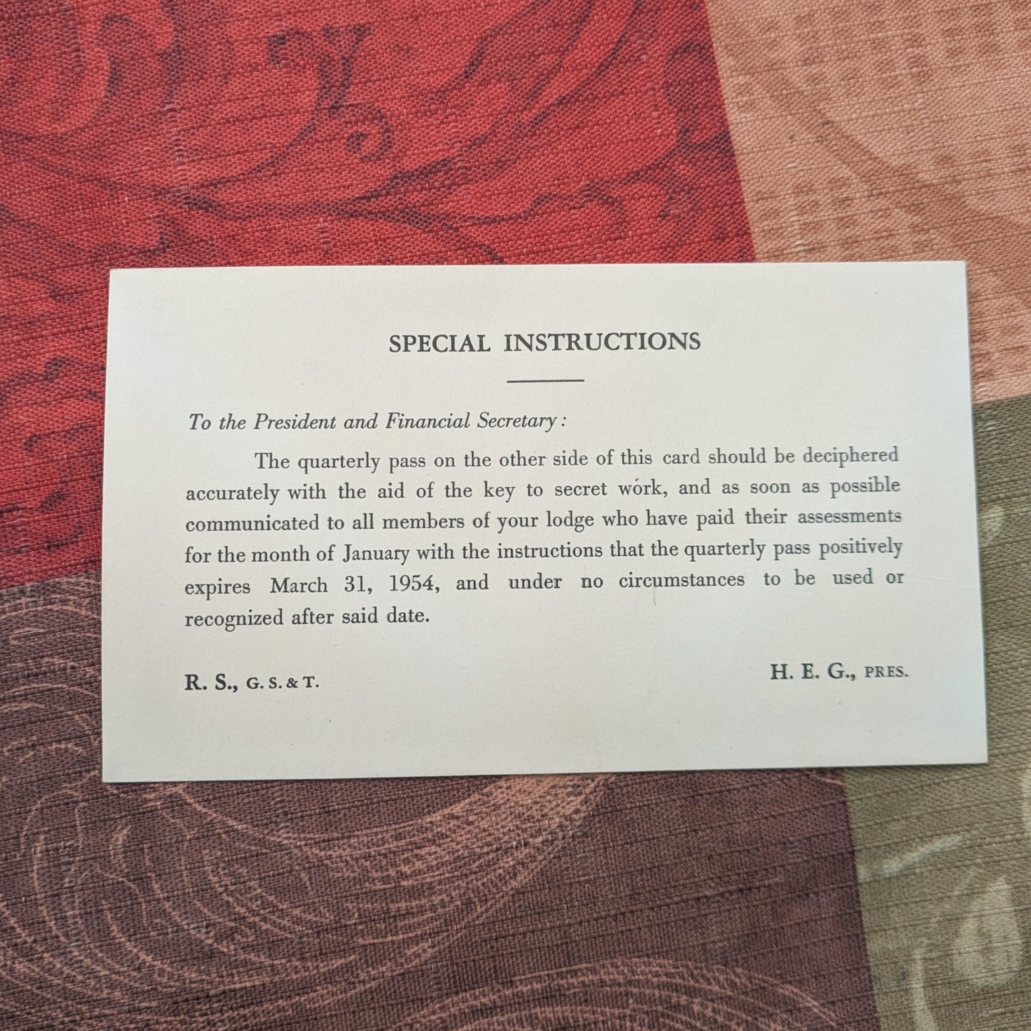1950's Brotherhood of Locomotive Firemen and Enginemen Union Ephemera