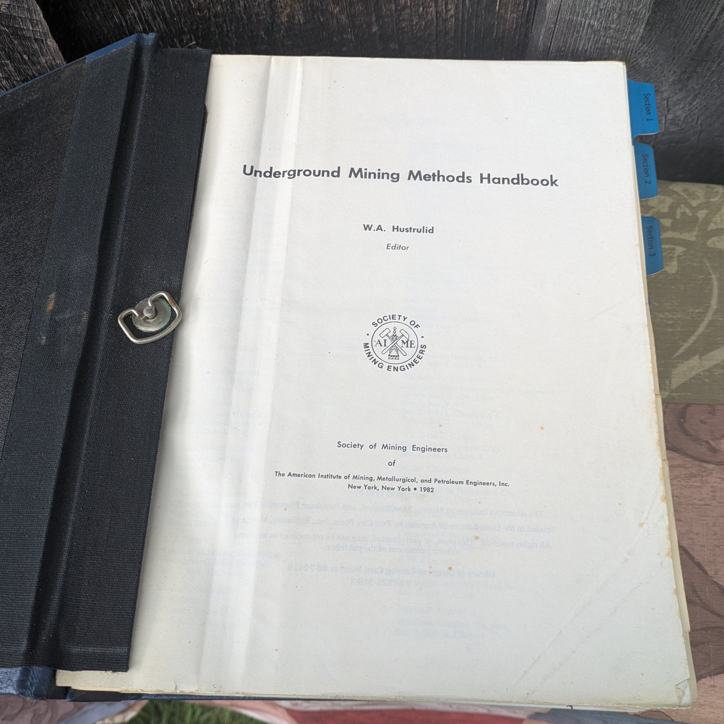 Underground Mining Methods Handbook, W. A. Hulstrulid, Editor, Society of Mining Engineers