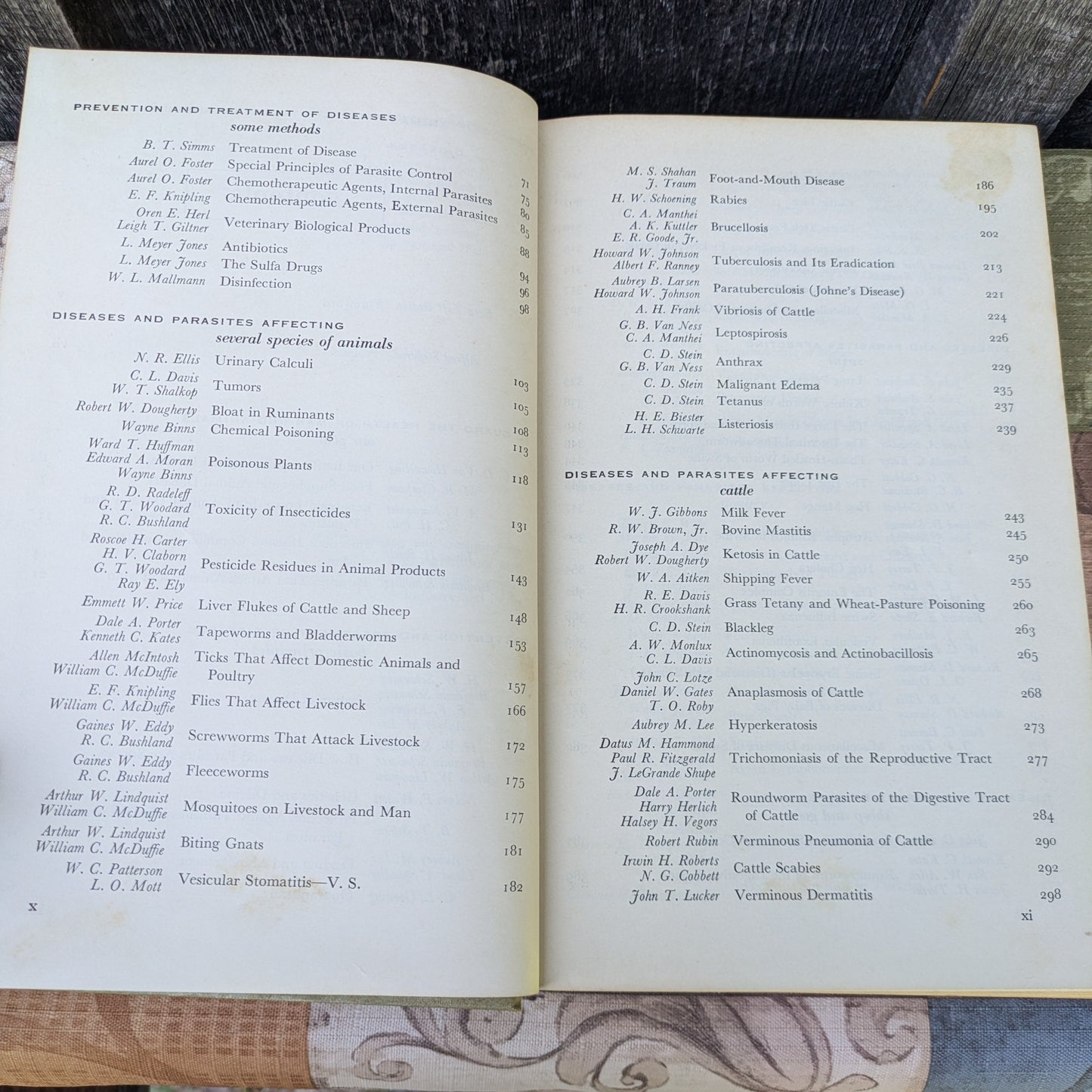 Vintage USDA Yearbook of Agriculture 1956 Animal Diseases