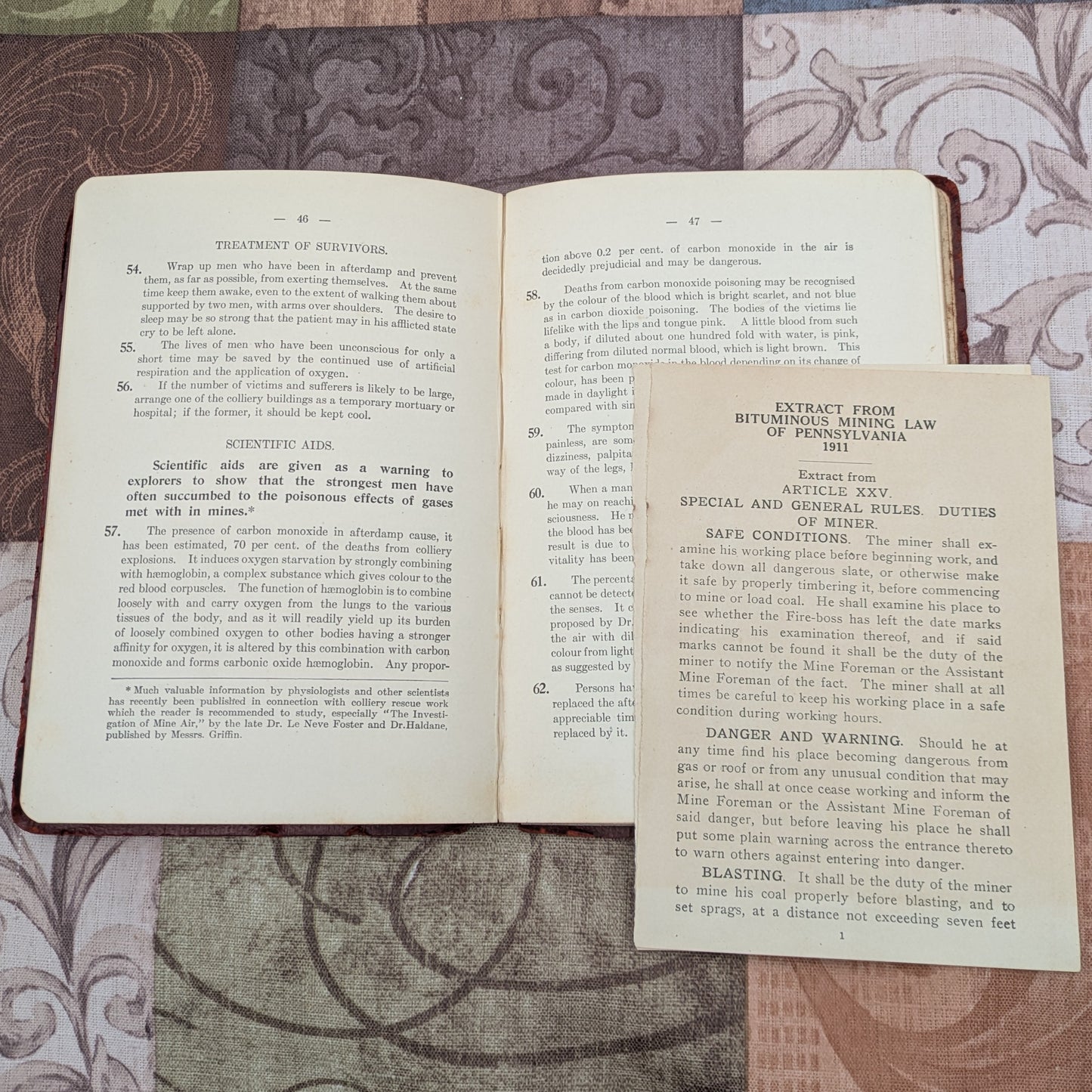 1910 Suggested Rules for Recovering Coal Mines After Explosions and Fires by W. E. Garforth