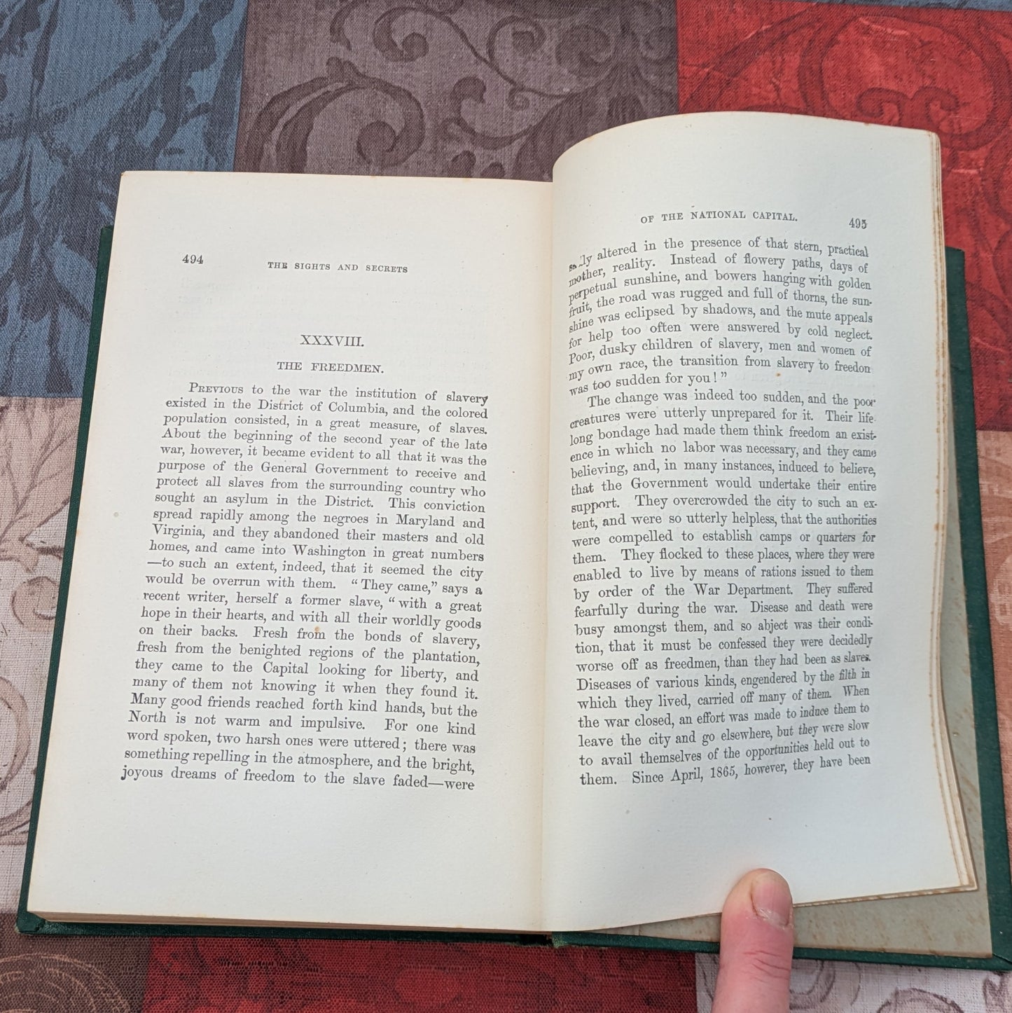 Sights and Secrets of the National Capital, 1869 First Edition by John Ellis. Fascinating Washington D.C. History!