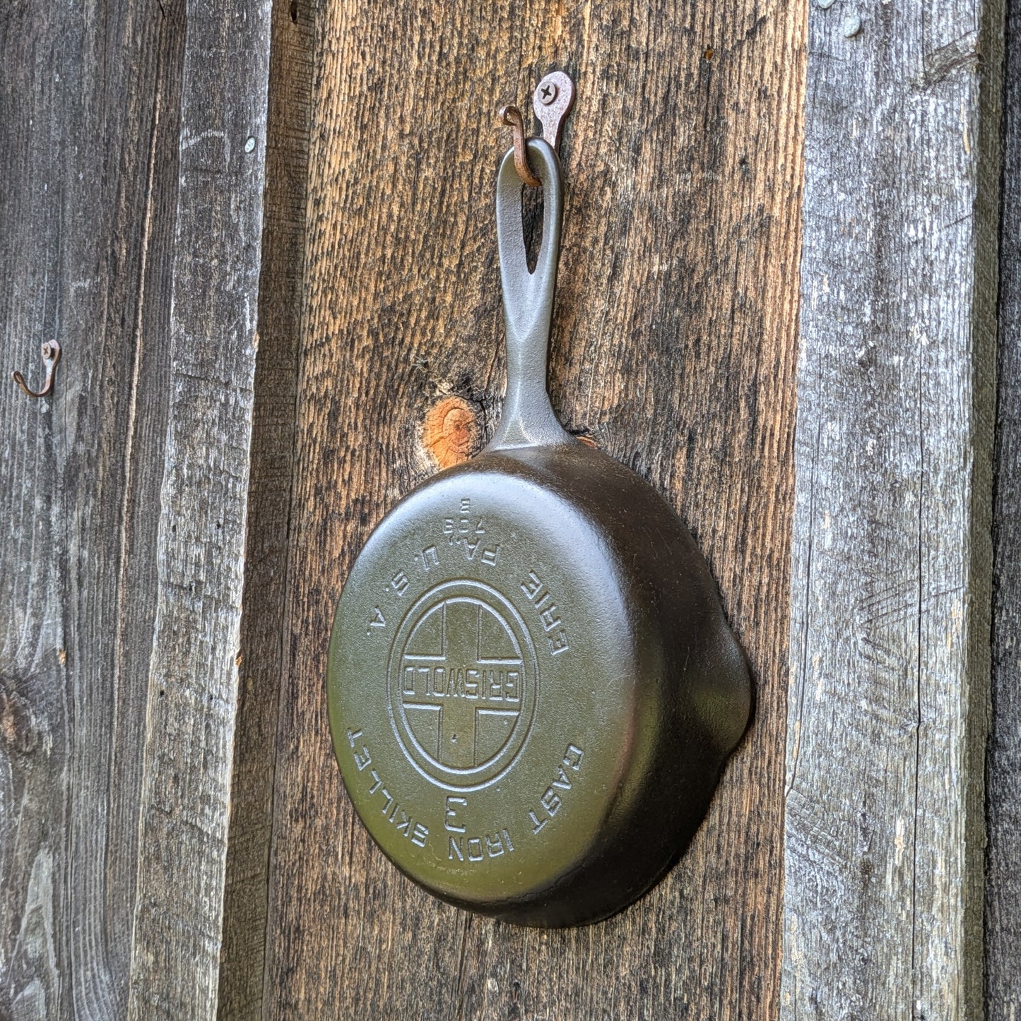 Vintage Griswold Large Block Logo #3 Cast Iron Skillet 709 B