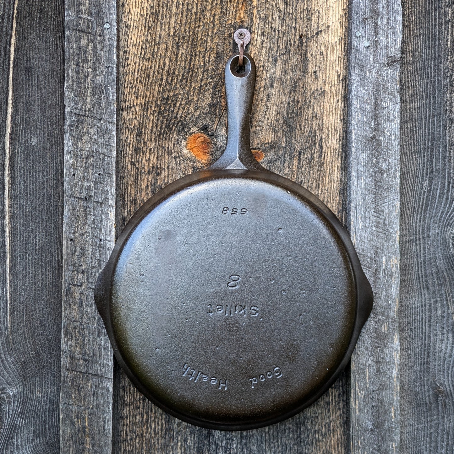 Set of 3 Vintage Good Health Skillets, Made by Griswold