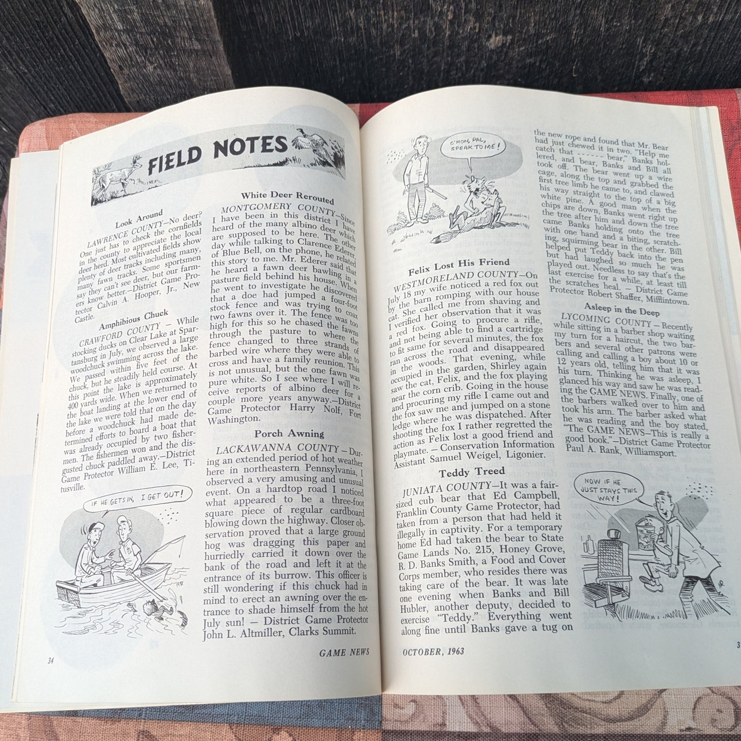 Vintage 1962 and 1963 Pennsylvania Game News Magazines, Set of 13