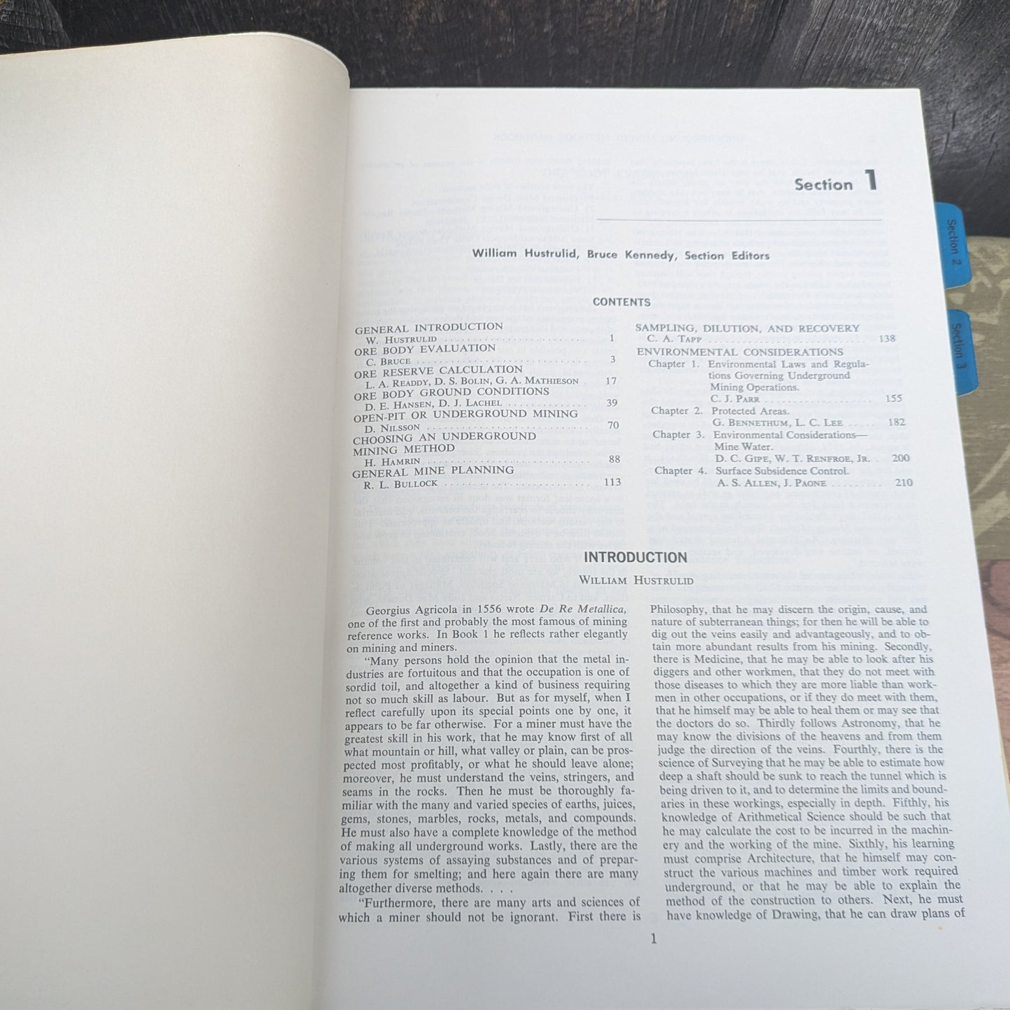 Underground Mining Methods Handbook, W. A. Hulstrulid, Editor, Society of Mining Engineers