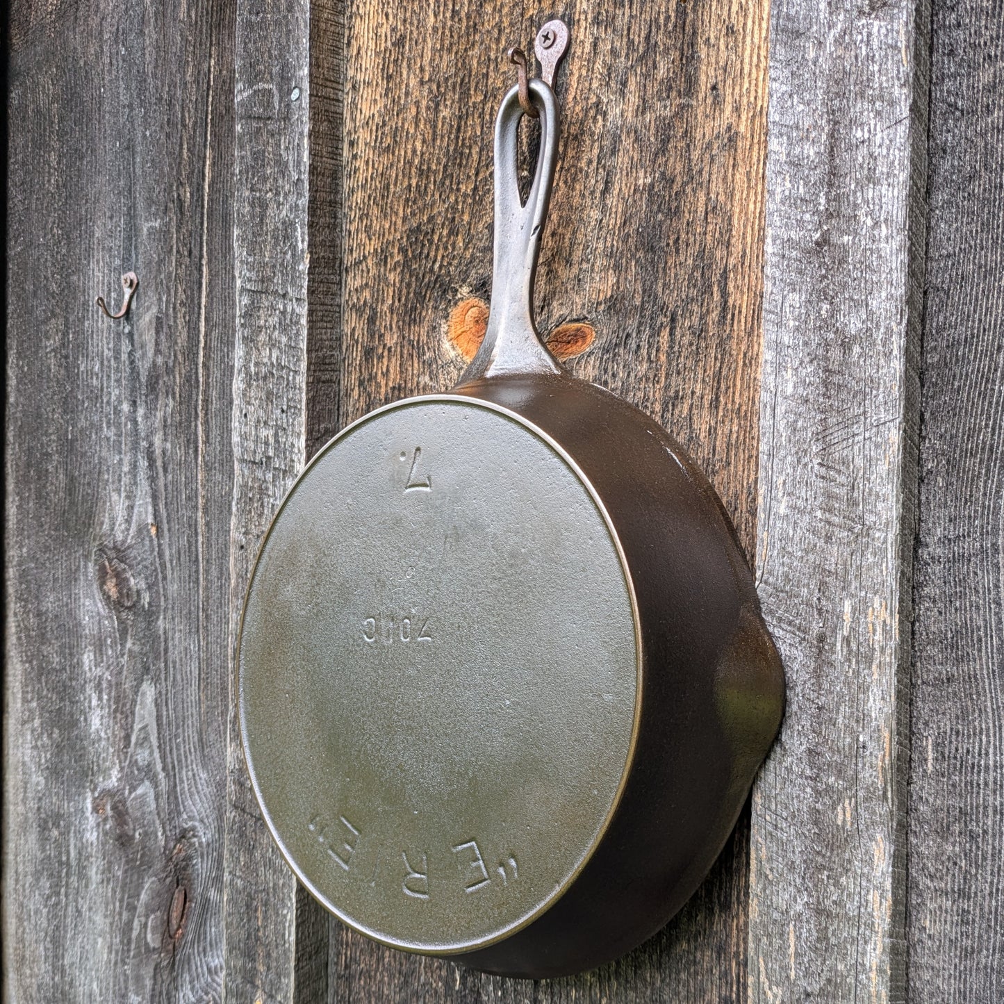 Antique Erie #7 3rd Series 701 C Cast Iron Skillet by Griswold, circa 1890