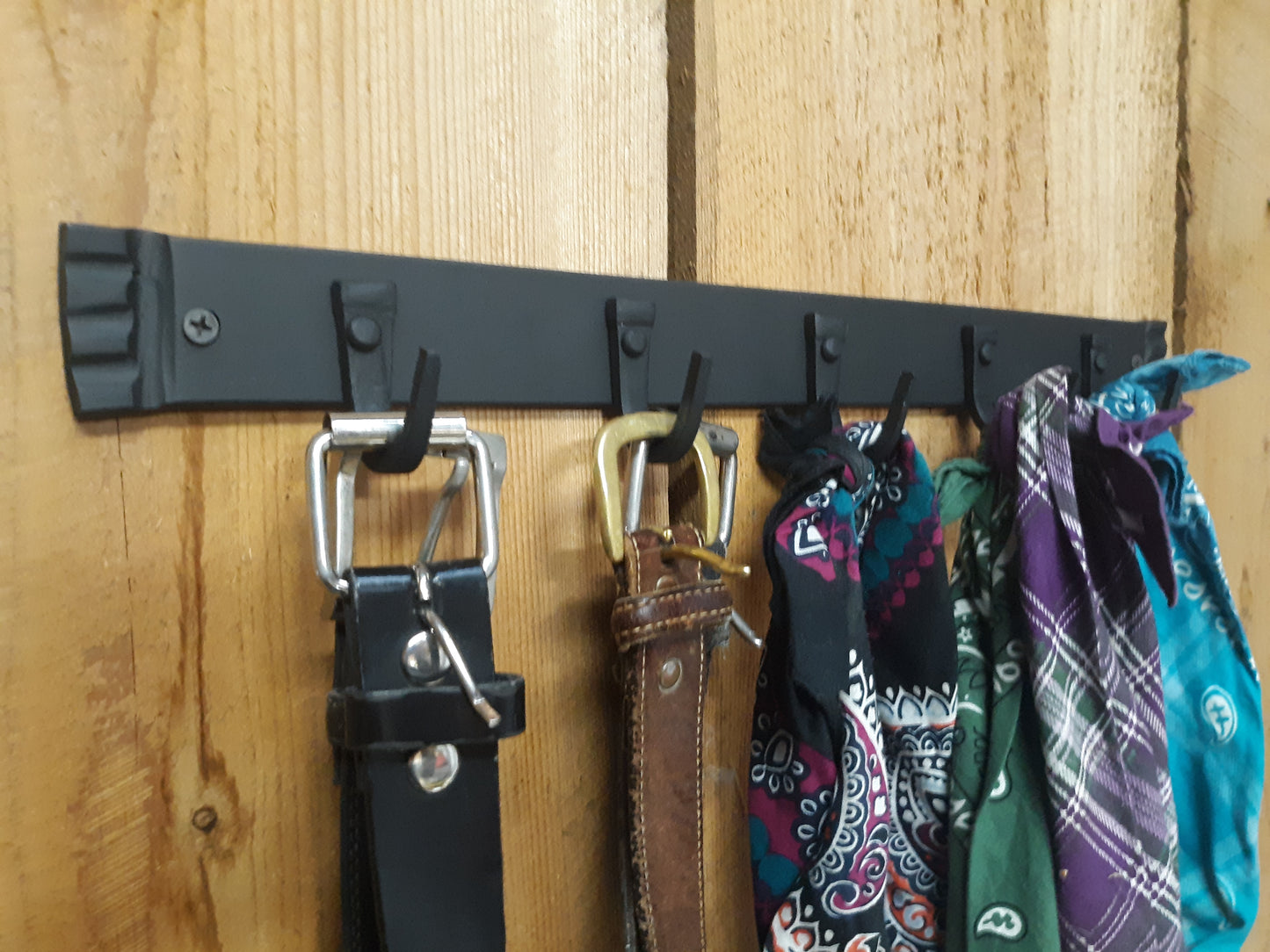Hand Forged Five Hook Organizer