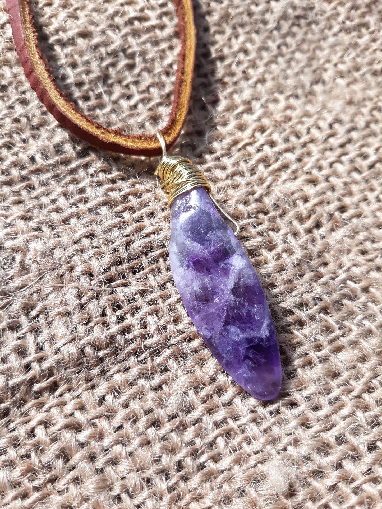 Alluring Amethyst Focal Point Crystal Necklace