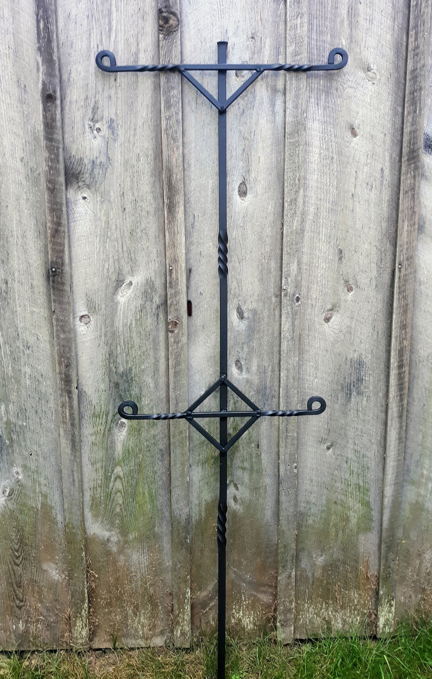 Hand Forged Garden Trellis Support