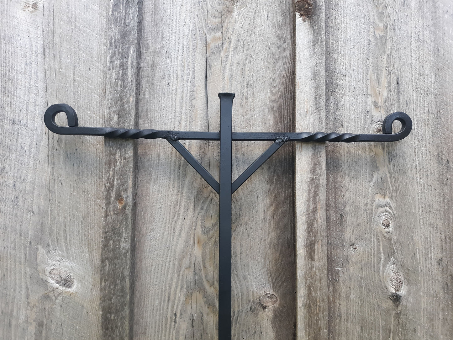 Hand Forged Garden Trellis Support