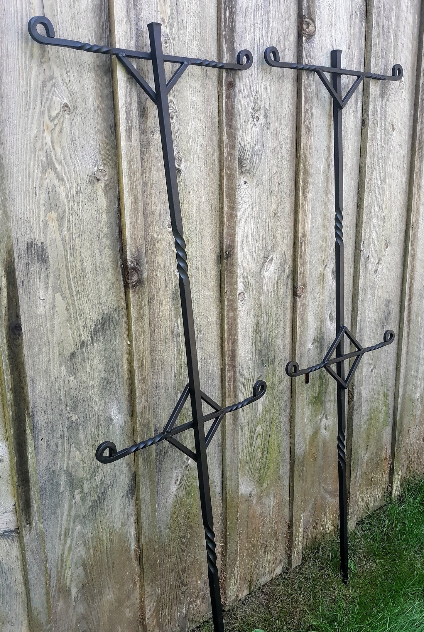 Hand Forged Garden Trellis Support