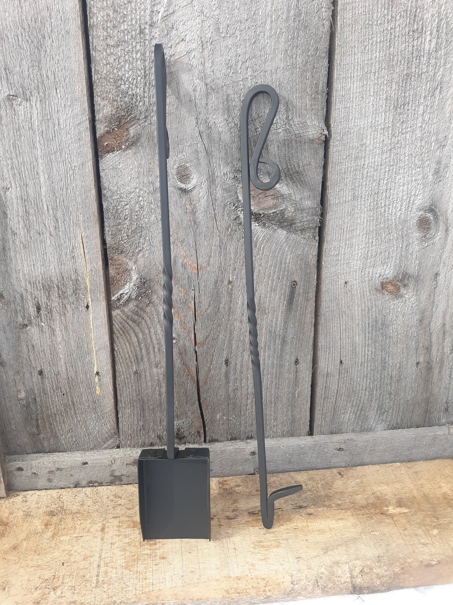 Fire Poker and Ash Shovel Set