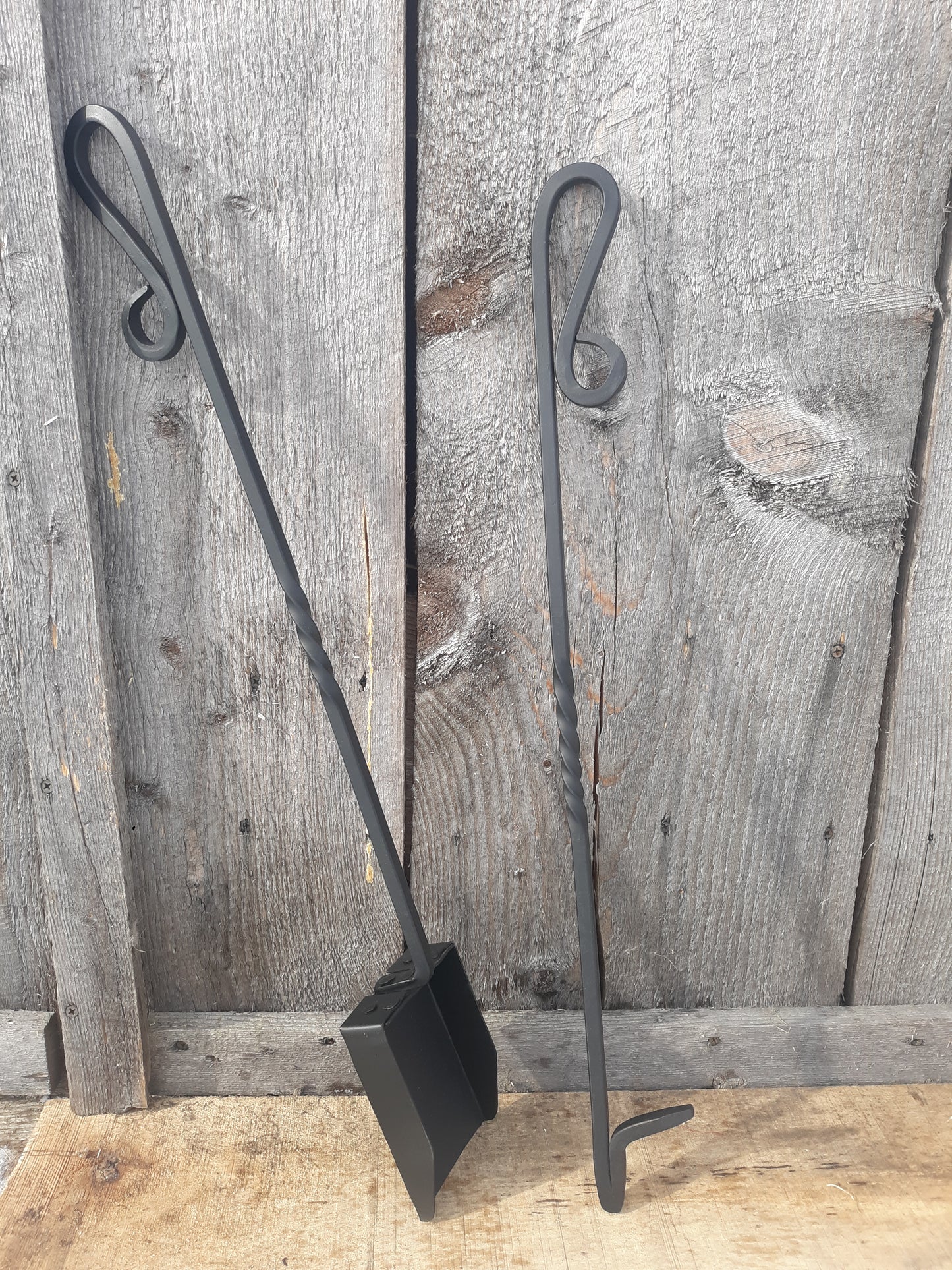 Fire Poker and Ash Shovel Set
