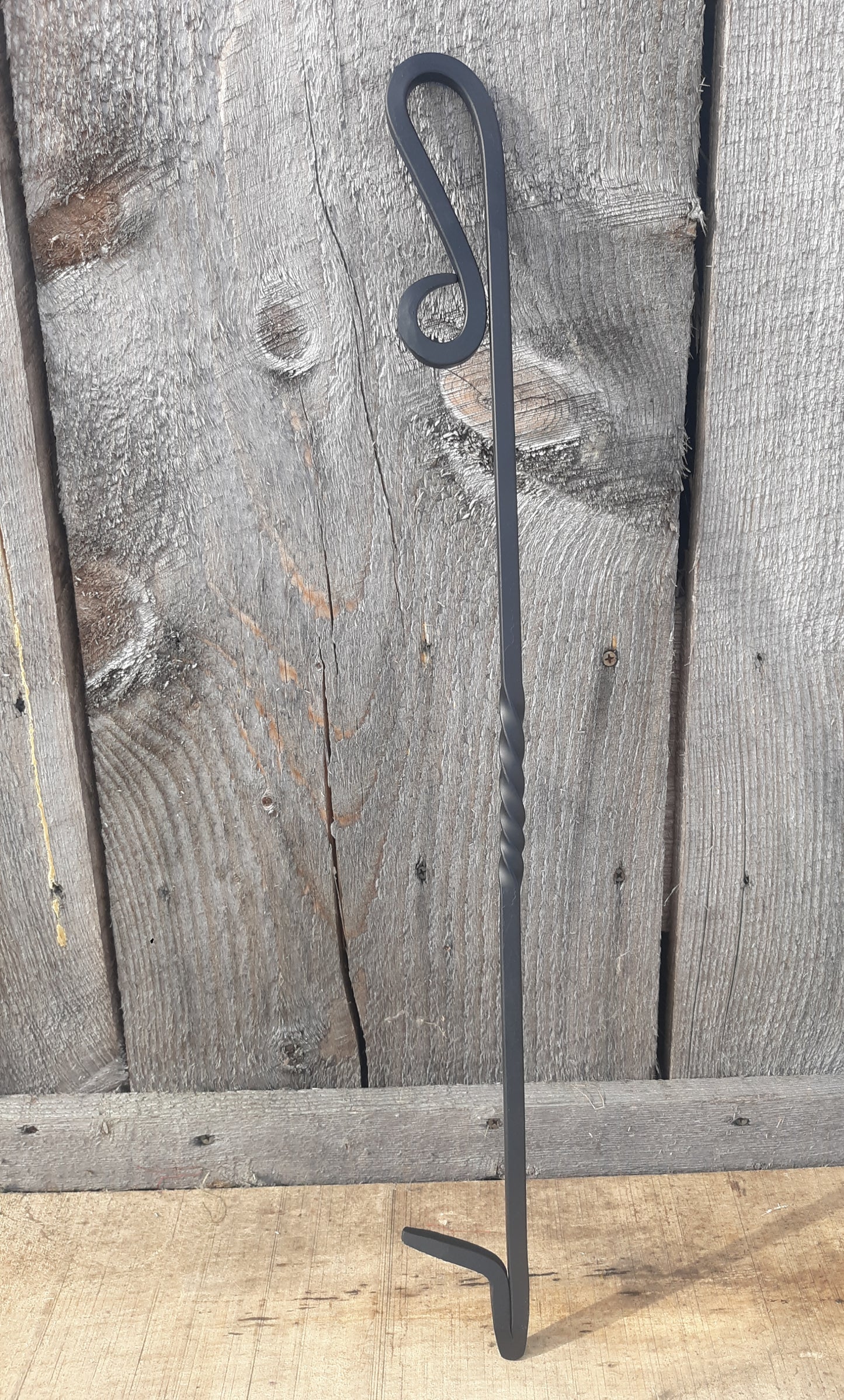 Hand Forged Scroll Handle Fire Poker