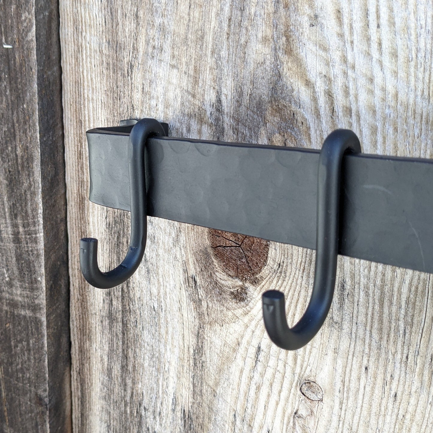 36" Hand Forged Hammer Finish Pot Rack
