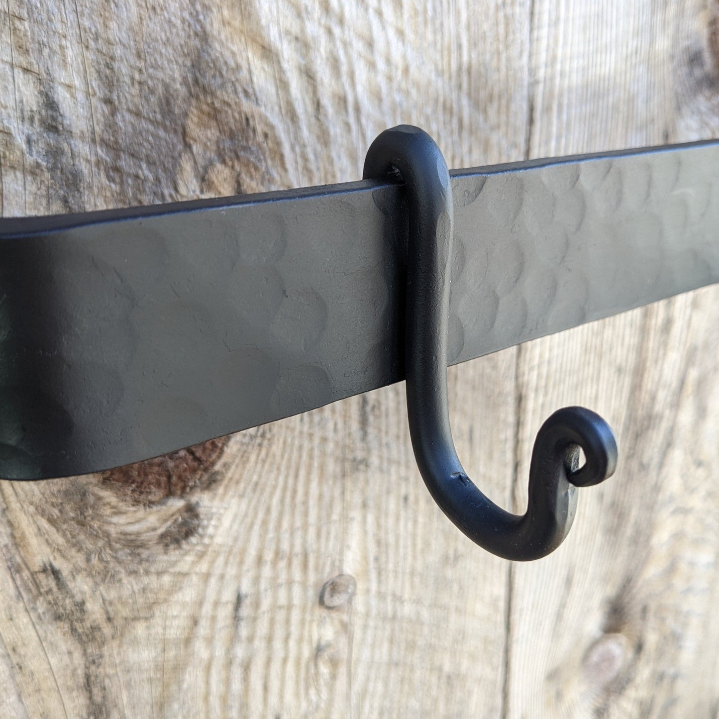 36" Hand Forged Hammer Finish Pot Rack