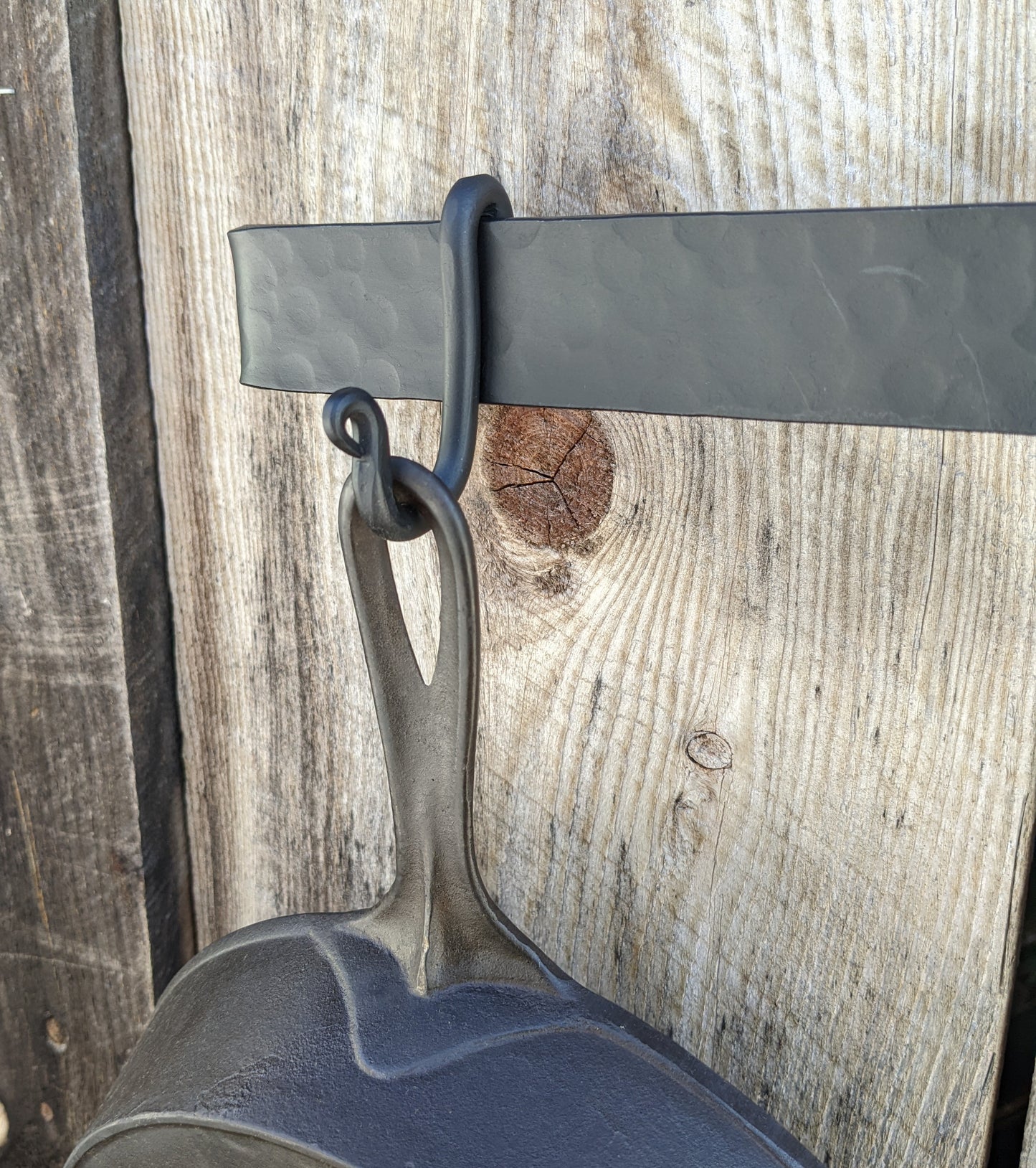 36" Hand Forged Hammer Finish Pot Rack