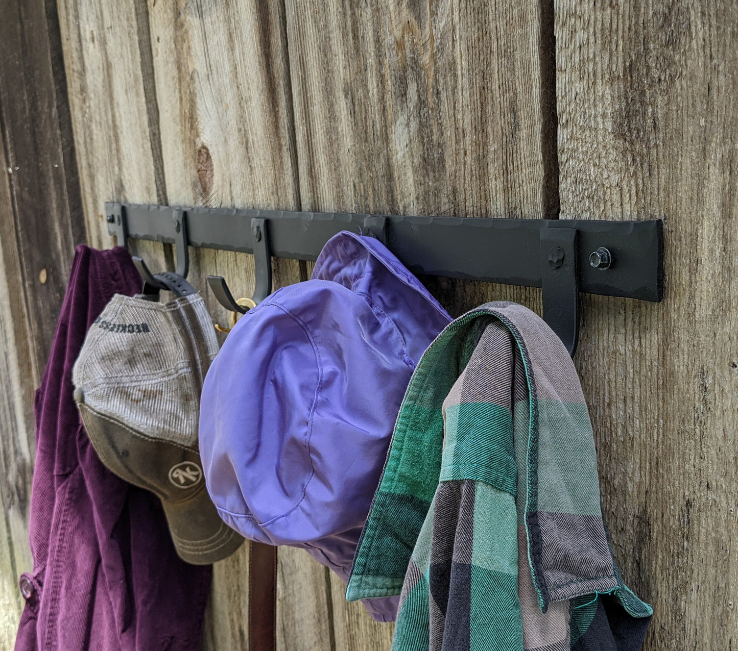 Hand Forged Coat or Storage Rack