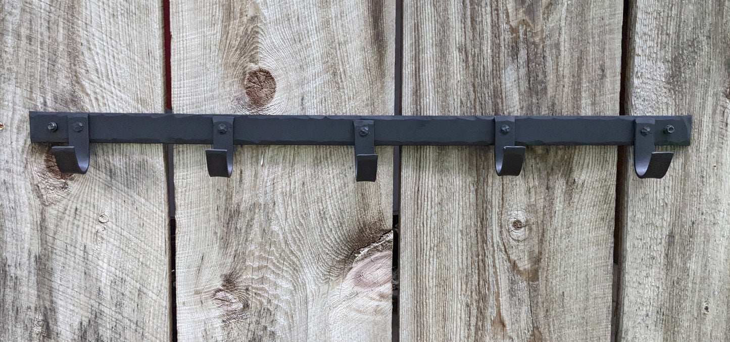 Hand Forged Coat or Storage Rack