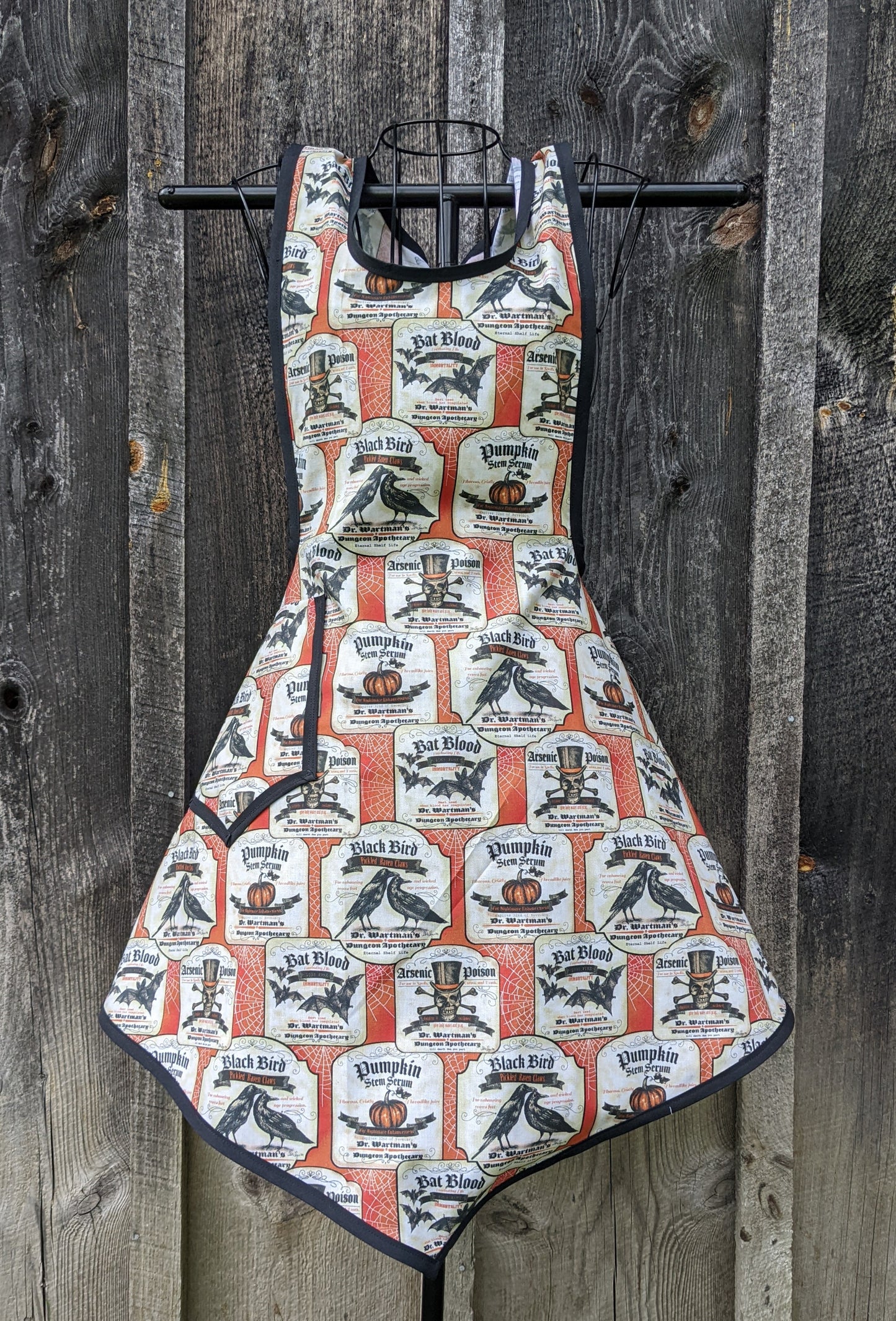 Vintage Apothecary Halloween Full Apron