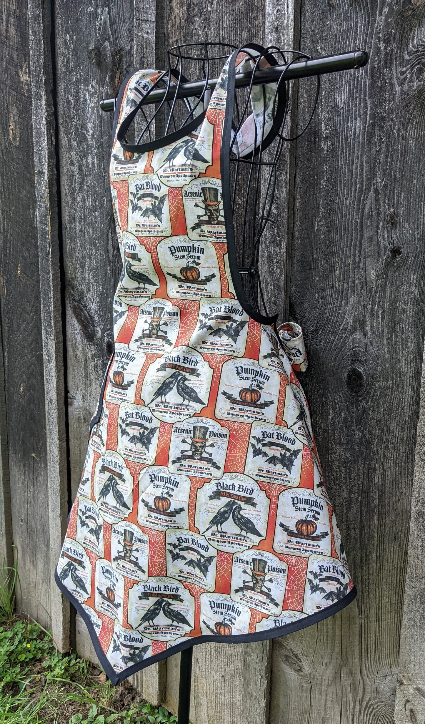 Vintage Apothecary Halloween Full Apron