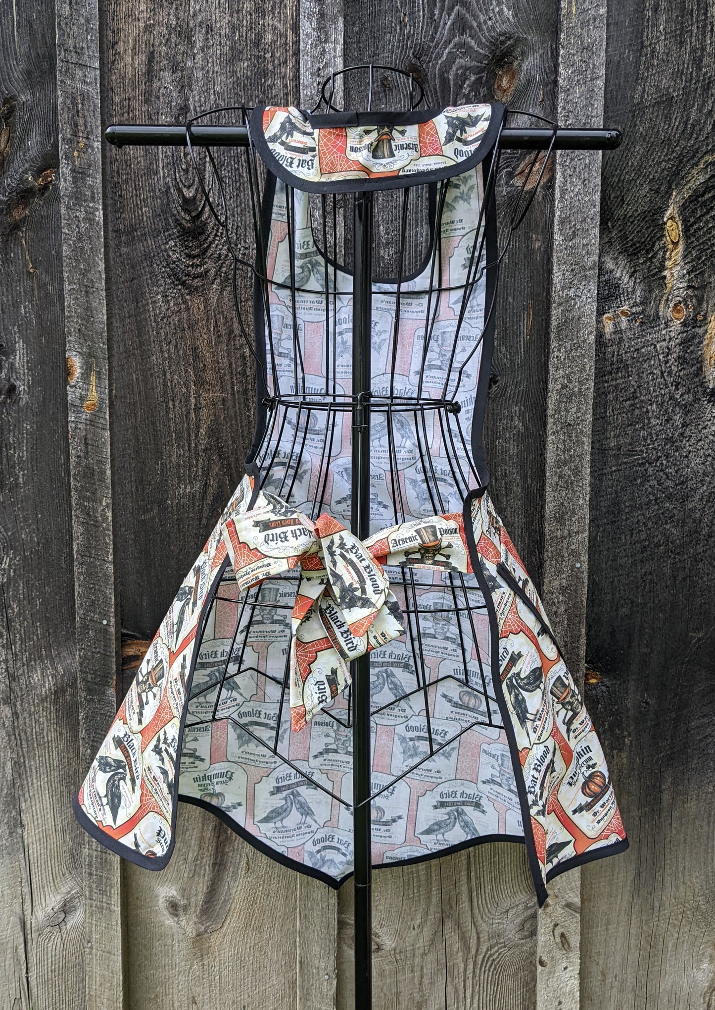 Vintage Apothecary Halloween Full Apron