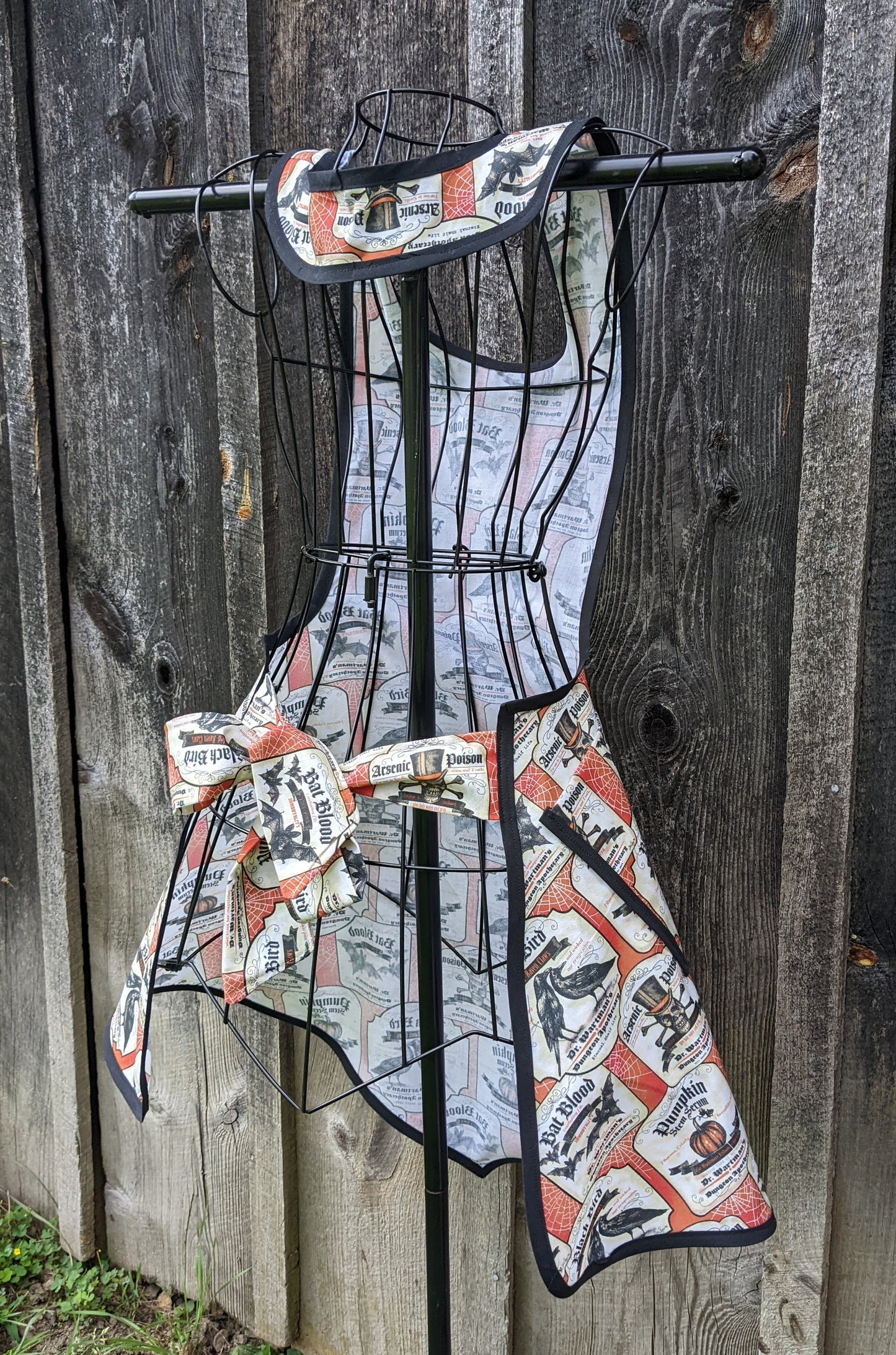 Vintage Apothecary Halloween Full Apron