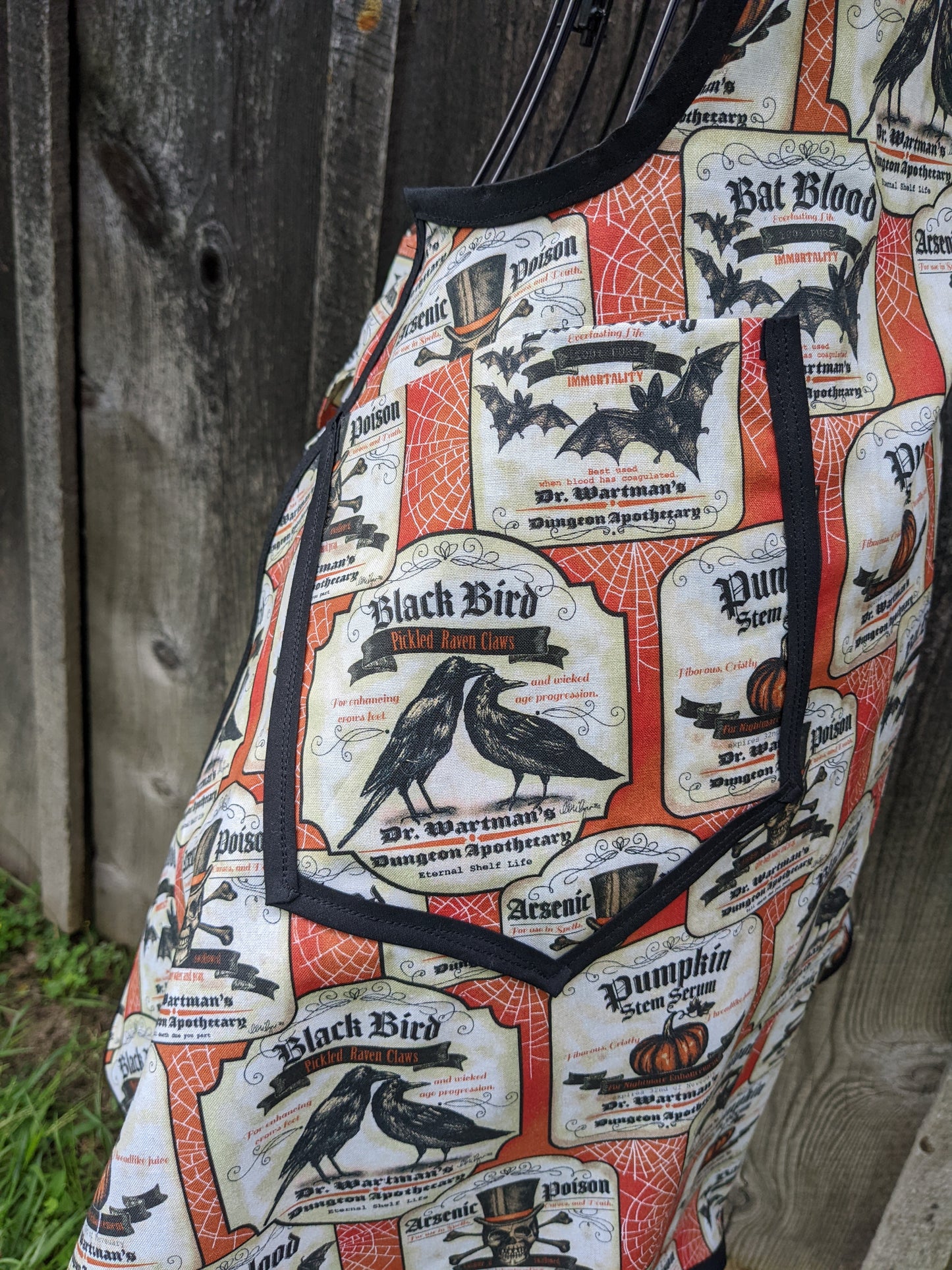 Vintage Apothecary Halloween Full Apron