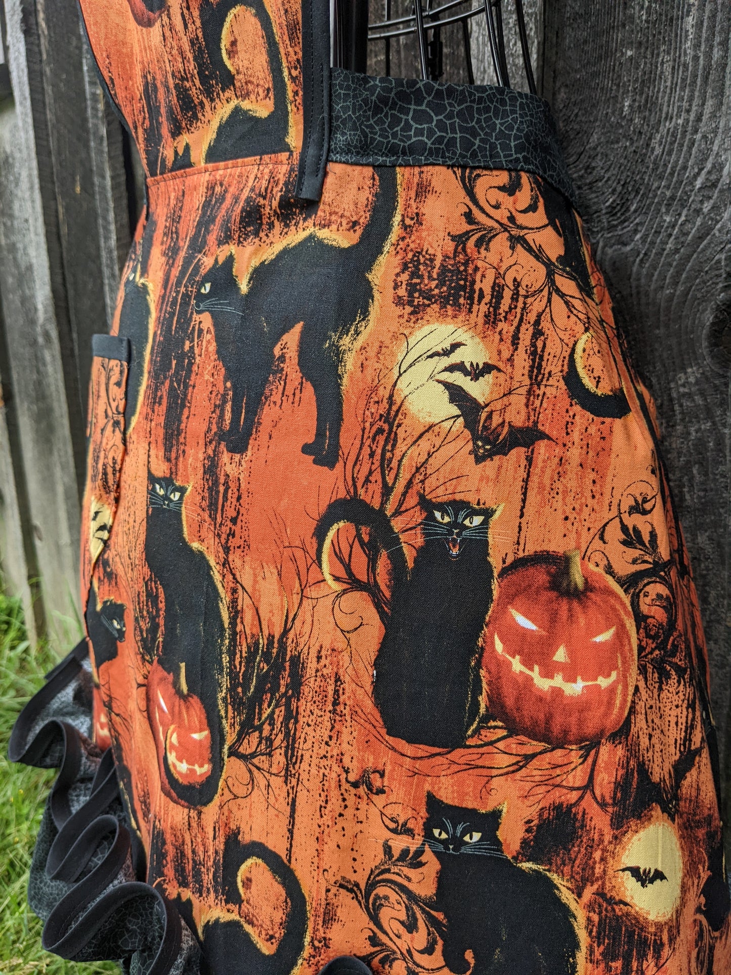 Black Cats Vintage Inspired Apron