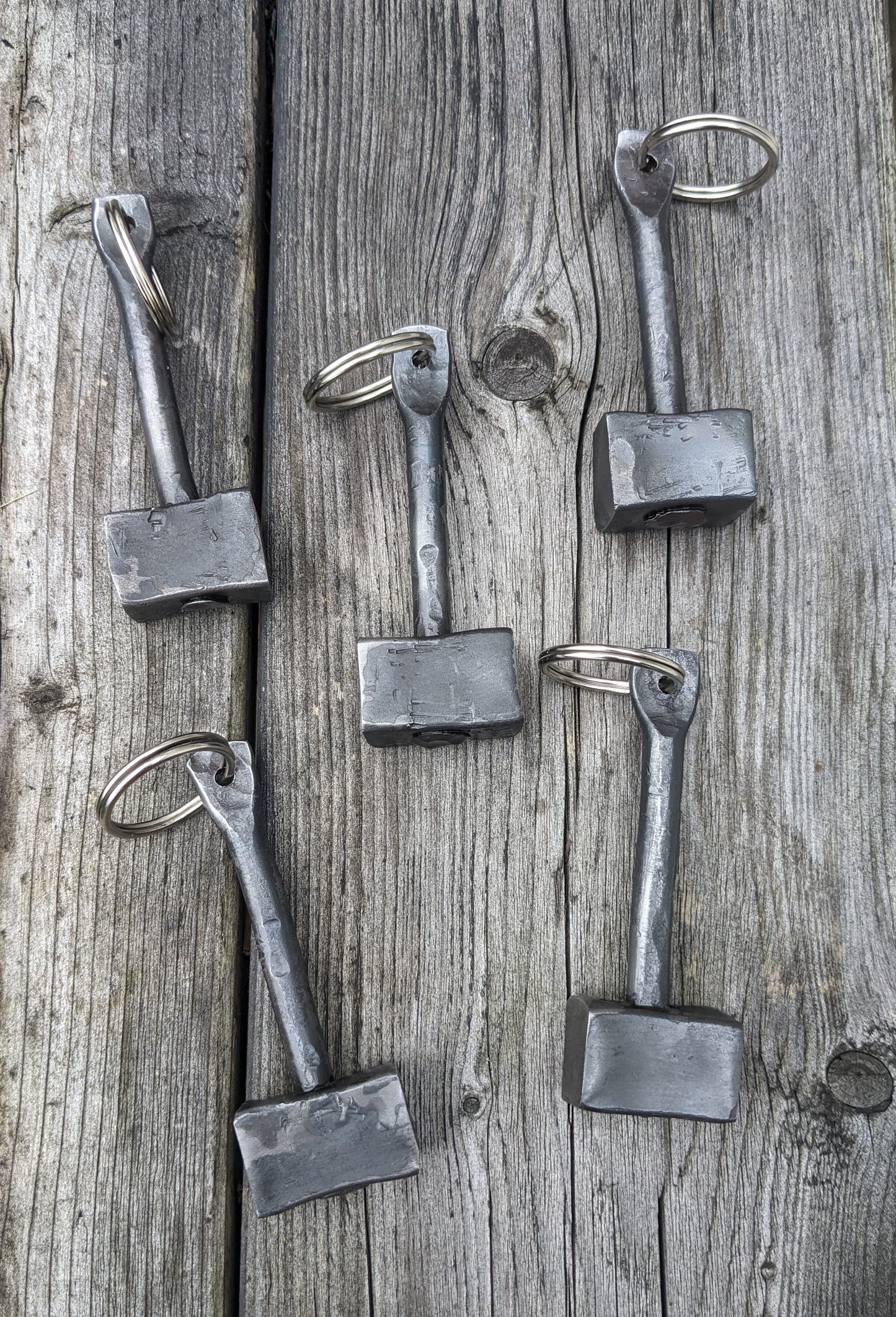Hand Forged Thor's Hammer Keychain