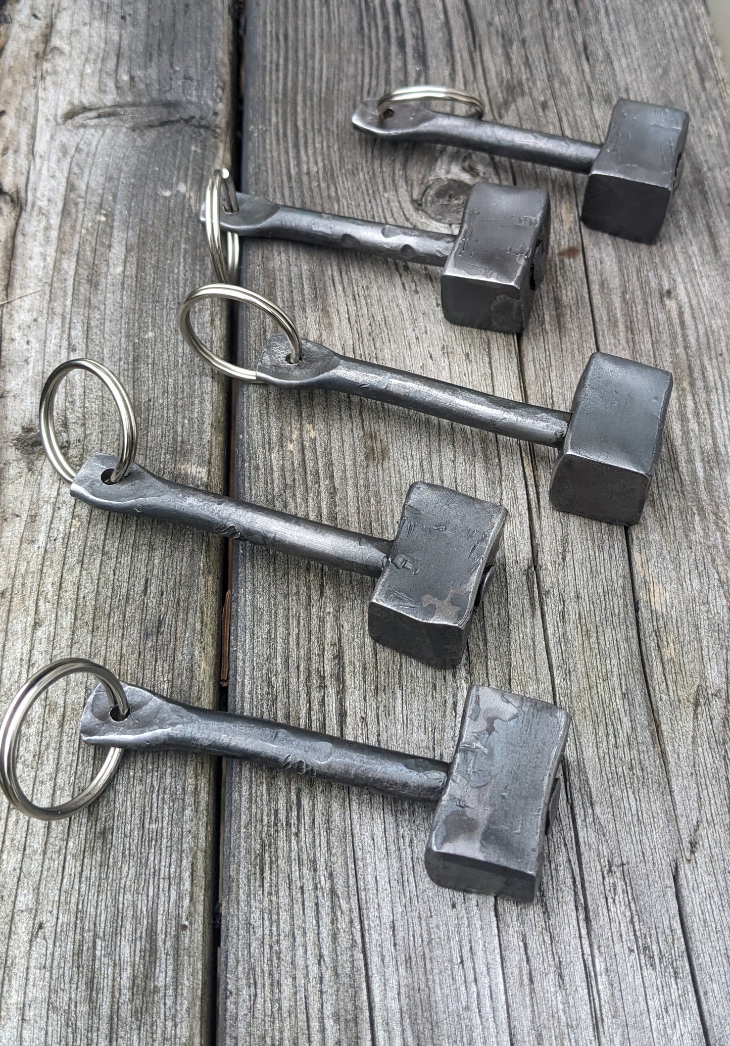 Hand Forged Thor's Hammer Keychain