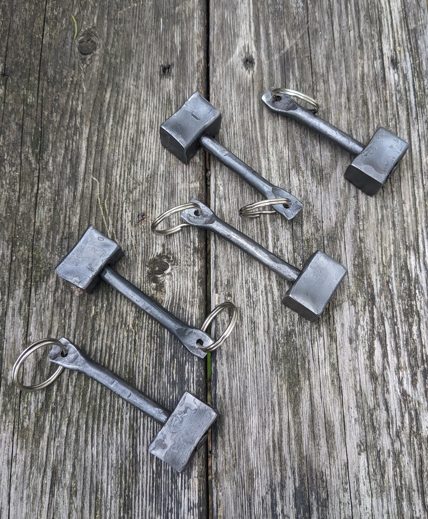 Hand Forged Thor's Hammer Keychain