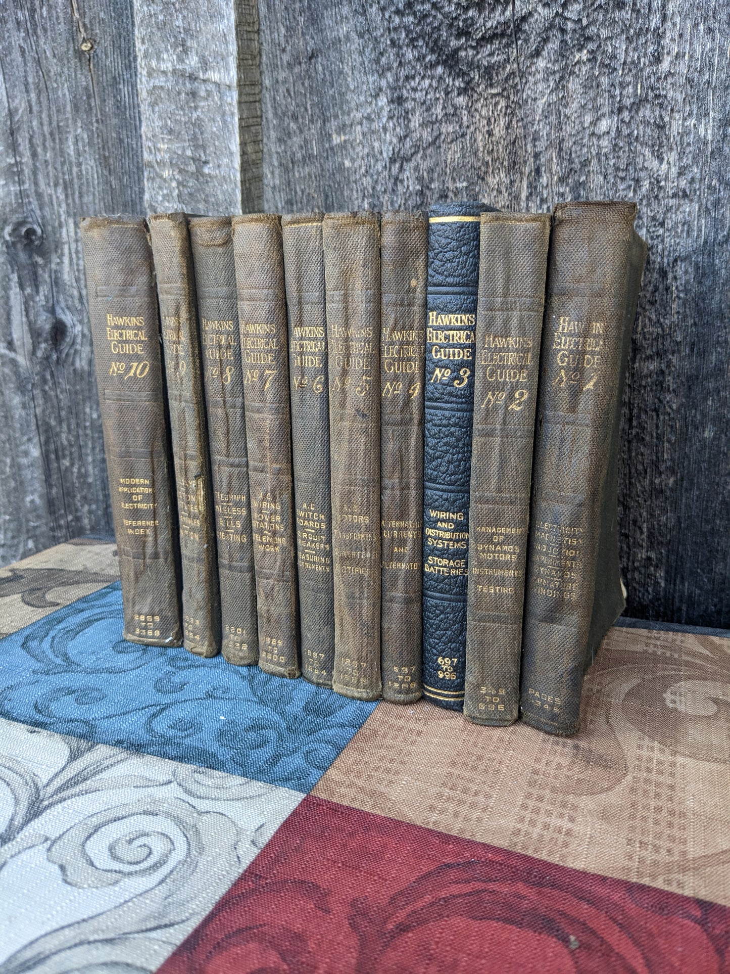 Complete 10 Volume Set Hawkins Electrical Guide, 1923