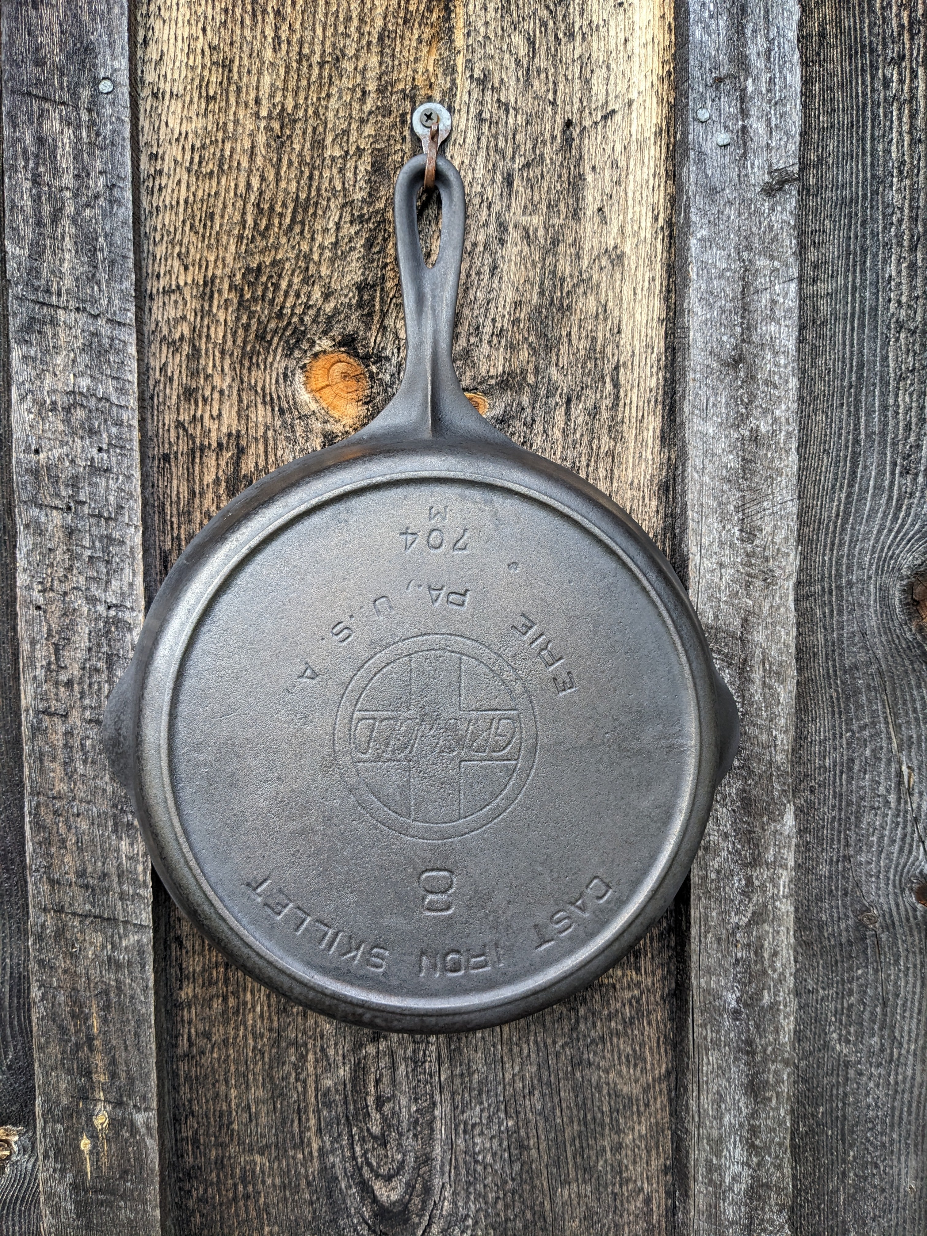 HTF Griswold/Sears Best Made #8 Cast Iron Skillet p/n 1238 - Fully Restored