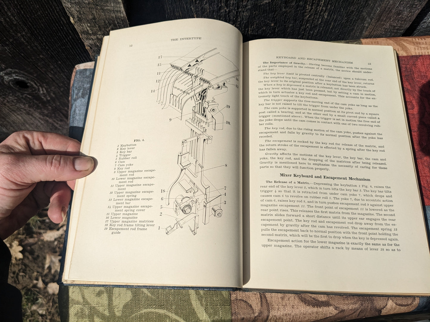 First Edition 1929 Intertype Manual for Antique Printing Press