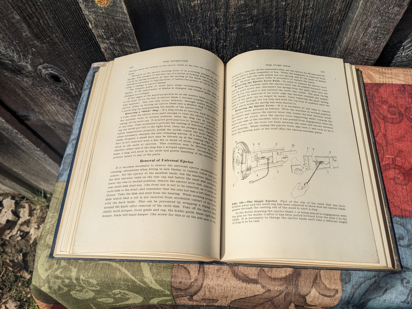 First Edition 1929 Intertype Manual for Antique Printing Press
