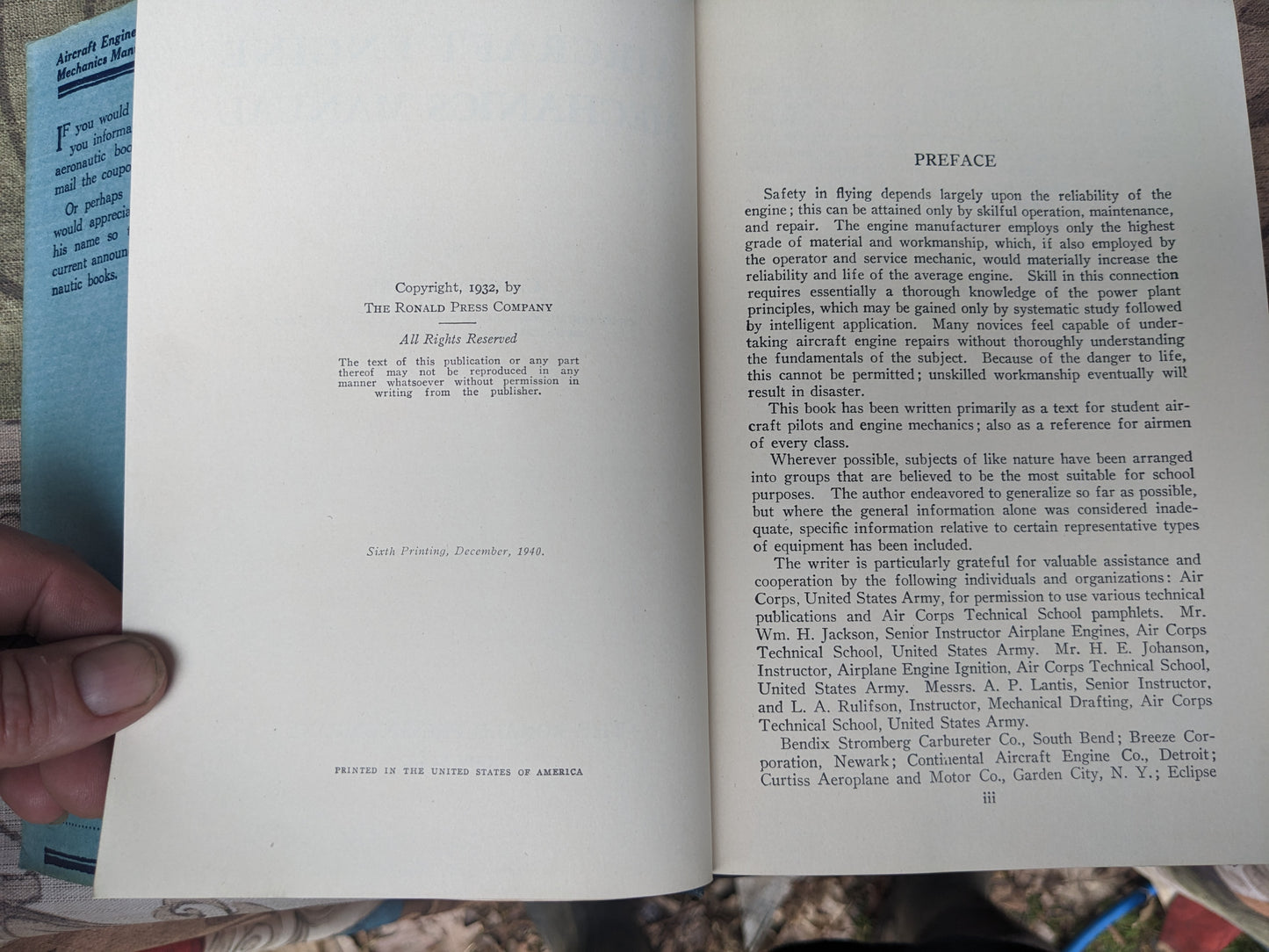 Aircraft Engine Mechanics Manual by C. John Moors, 1940 edition
