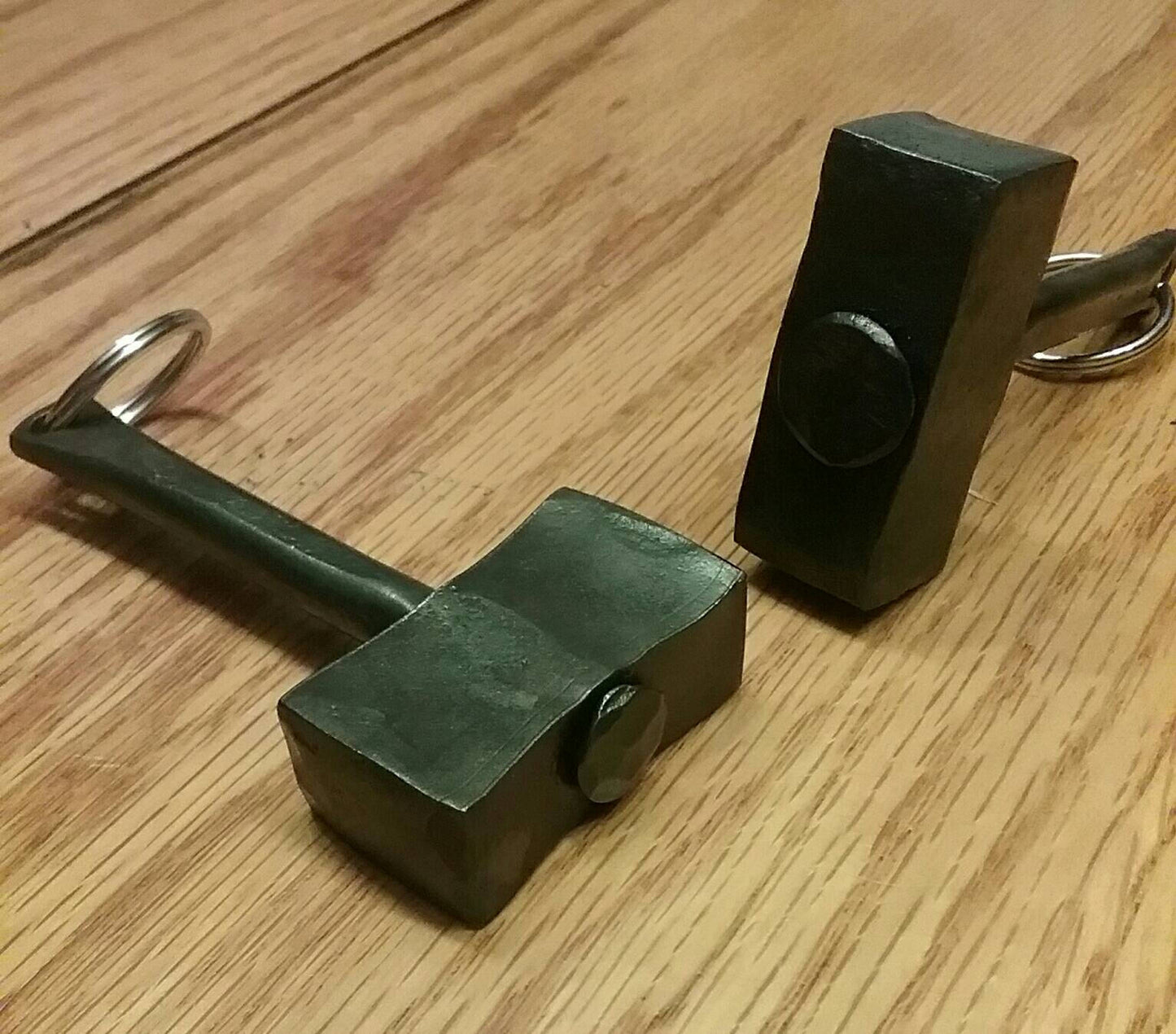 Hand Forged Thor's Hammer Keychain