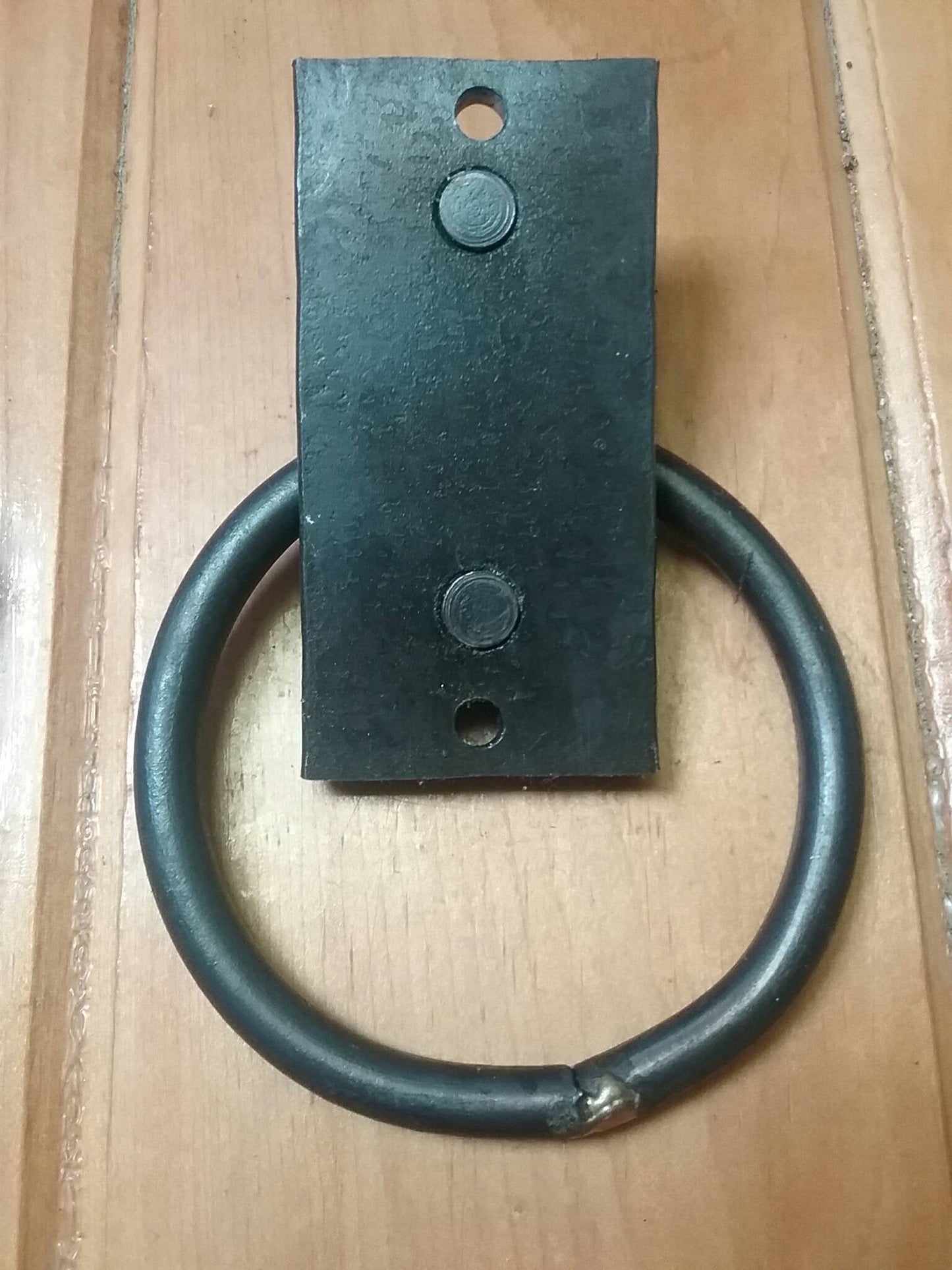 Set of 2 Hand Forged Brazed Ring Handles