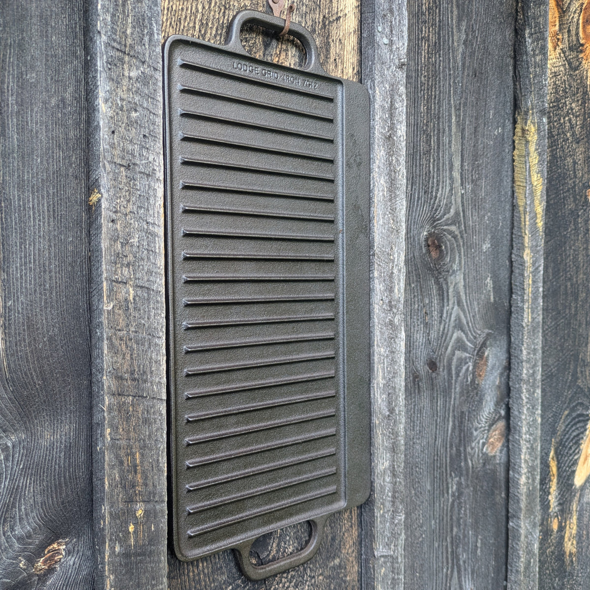 Vintage Lodge Cast Iron Reversible Griddle Grill 7G12