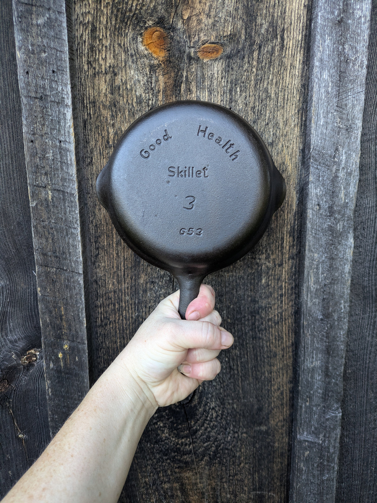 Vintage Good Health by Griswold #3 Cast Iron Skillet 653
