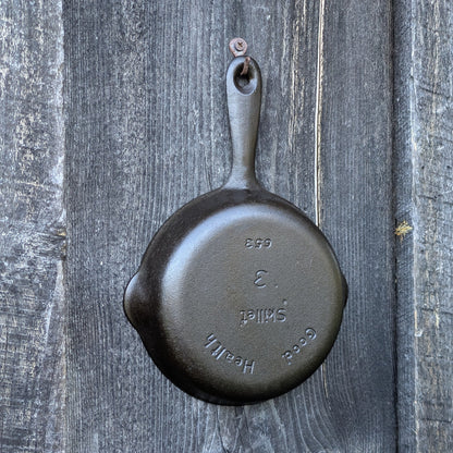 Vintage Good Health by Griswold #3 Cast Iron Skillet 653