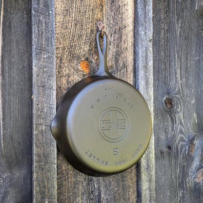 Griswold #8 Large Block Logo Cast Iron Skillet Smooth Bottom 704 P