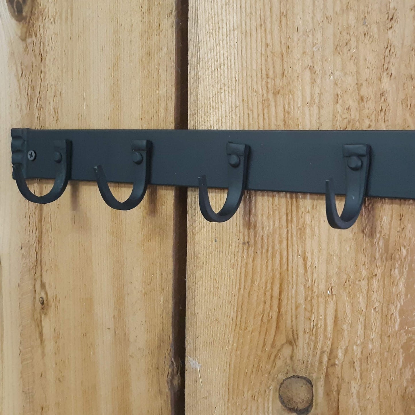 Hand Forged Five Hook Organizer or Key Rack